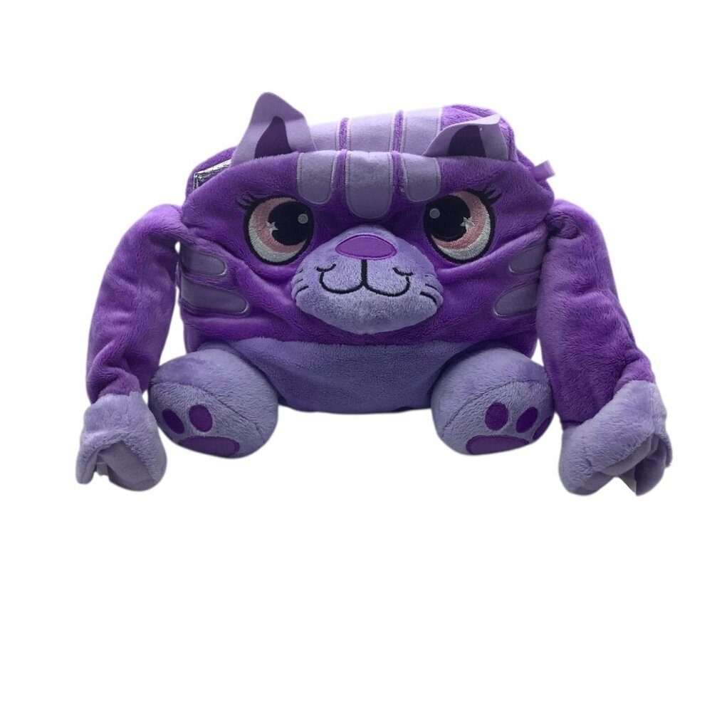 Lunch Pets Wicked Cool Toys Purple Snacky Cat Insulated Lunch Bag Plush Toy Kids